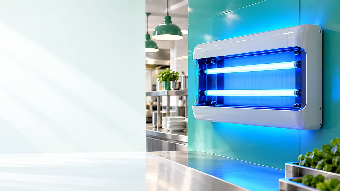 Insect-control equipment in a commercial setting